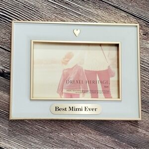 Picture Frame Best Mimi Ever 4 x 6 Gold Tone Heart Gold Beige NEW
